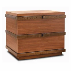 Casa Padrino Luxus Nachtkommoden Set Braun / Bronze - Hotel & Schlafzimmer Möbel