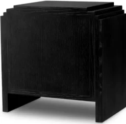Casa Padrino Luxus Nachttischkommode Anthrazitgrau / Messingfarben 58 x 42,5 x H.57 cm - Schlafzimmer Beistelltisch mit Schubladen - Luxus Schlafzimmer Möbel