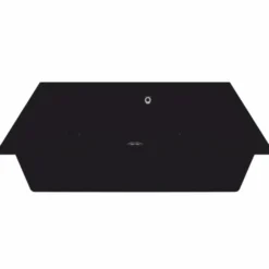 Casa Padrino Luxus Naturstein Spülbecken Schwarz 76 cm - Küchen Zubehör