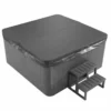 Casa Padrino Luxus Outdoor Jacuzzi Weiß / Schwarz / Grau 200 cm - Garten Whirlpool
