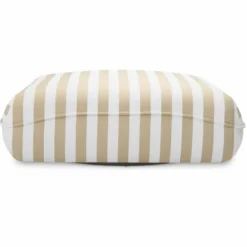 Casa Padrino Luxus Outdoor Sitzsack Weiß / Beige 118 cm - Garten Sitzkissen