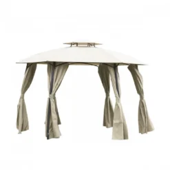 Casa Padrino Luxus Pavillon Beige 360 x H. 270 cm - Garten & Terrassen Möbel