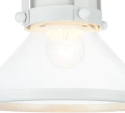 Casa Padrino Luxus Pendelleuchte / Hängeleuchte Weiß Ø 18,5 x H. 23 cm - Leuchten & Lüster