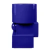 Casa Padrino Luxus Pflanzgefäß Blau 28 x 25 x H. 43,5 cm - Hohes Steingut Pflanzgefäß im Cobalt Blue Finish - Luxus Deko Accessoires