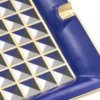 Casa Padrino Luxus Porzellan Design Aschenbecher Blau / Mehrfarbig 24,5 x 24,5 x H. 3,5 cm - Wohnzimmer Accessoires
