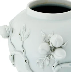 Casa Padrino Luxus Porzellan Vase / Krug mit Deckel Hellmintfarben Ø 30 x H. 47 cm - Hotel & Restaurant Deko Accessoires