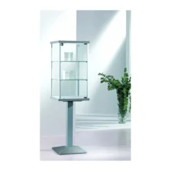Casa Padrino Luxus Präsentationsvitrine 45 x 45 cm H. 157 cm - Ladeneinrichtung - Boutique Möbel - Made in Italy