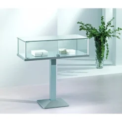 Casa Padrino Luxus Präsentationsvitrine 160 x 80 cm H. 26 cm - Ladeneinrichtung - Boutique Möbel - Made in Italy