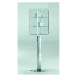 Casa Padrino Luxus Präsentationsvitrine 43 x 43 cm H. 194 cm - Ladeneinrichtung - Boutique Möbel - Made in Italy
