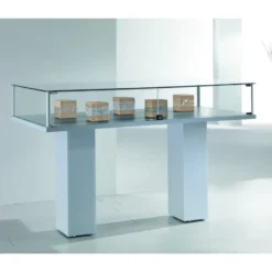 Casa Padrino Luxus Präsentationsvitrine 117 x 51 cm H. 103 cm - Ladeneinrichtung - Boutique Möbel - Made in Italy
