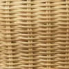 Casa Padrino Luxus Rattan Beistelltisch Naturfarben H. 46 cm - Luxus Möbel