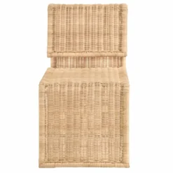 Casa Padrino Luxus Rattan Esszimmer Stuhl Naturfarben H. 82 cm - Luxus Möbel