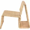 Casa Padrino Luxus Rattan Sessel Naturfarben - Rattan Wohnzimmer Möbel