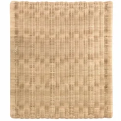Casa Padrino Luxus Rattan Sessel Naturfarben - Rattan Wohnzimmer Möbel