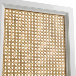 Casa Padrino Luxus Raumteiler Weiß / Naturfarben 163 x H. 225 cm - Luxus Interior