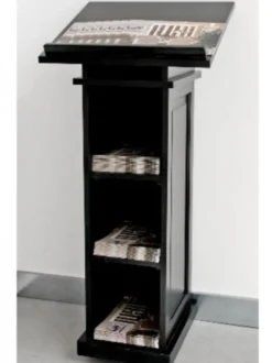 Casa Padrino Luxus Rednerpult / Stehpult in Schwarz, 112 x 50 x 39 cm