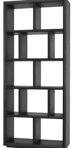 Casa Padrino Luxus Regalschrank / Wohnzimmerschrank Schwarz 100 x 40 x H. 230 cm - Wohnzimmermöbel
