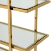 Casa Padrino Luxus Regalschrank Gold 120,5 x 40 x H. 253 cm - Luxus Möbel