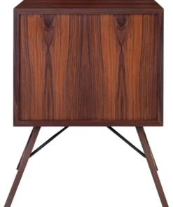 Casa Padrino Luxus Rosenholz Nachttisch mit Schublade Braun 50 x 40 x H. 70 cm - Schlafzimmermöbel