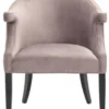 Casa Padrino Luxus Salon Samt Sessel Taupe / Schwarz 70 x 70 x H. 83 cm - Hotel Möbel