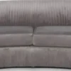 Casa Padrino Luxus Samt Couch Grau 250 x 101 x H. 74 cm - Elegantes Wohnzimmer Sofa - Luxus Möbel