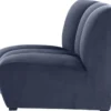 Casa Padrino Luxus Samt Couch Mitternachtsblau 109 x 95 x H. 83,5 cm - Gebogenes & Erweiterbares Luxus Wohnzimmer Sofa
