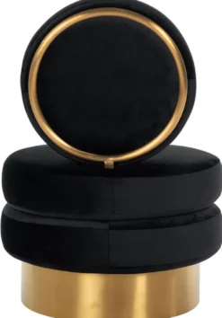 Casa Padrino Luxus Samt Sessel Schwarz / Gold 66 x 65 x H. 93 cm - Wohnzimmer Sessel - Hotel Sessel - Luxus Wohnzimmer Möbel