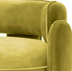 Casa Padrino Luxus Samt Sessel Vintage Grün 80 x 71 x H. 68,5 cm - Wohnzimmer Sessel - Hotel Sessel - Wohnzimmer Möbel - Luxus Möbel - Wohnzimmer Einrichtung - Luxus Einrichtung - Möbel Luxus