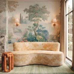 Casa Padrino Luxus Samt Sofa Creme / Beige 180 cm - Wohnzimmer & Hotel Möbel