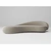 Casa Padrino Luxus Samt Sofa Rechte Seite Grau / Dunkelbraun 280 cm - Wohnzimmer & Hotel Möbel