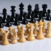 Casa Padrino Luxus Schach Set 50 x 50 cm - Luxus Schachspiel - Holz Schachbrett mit Schachfiguren