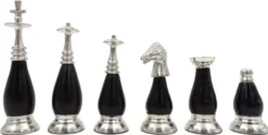 Casa Padrino Luxus Schach Set Braun / Beige / Silber / Gold 40 x 40 cm - Zusammenklappbares Holz Schachspiel - Holz Schachbrett mit Messing Schachfiguren - Luxus Deko Accessoires