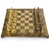Casa Padrino Luxus Schach Set Gold / Braun / Bronze 54 x 54 cm - Griechisches Schachspiel