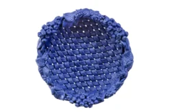 Casa Padrino Luxus Schale Blau Ø 32 x H. 10 cm - Runde Deko Schale aus hochwertiger Keramik - Luxus Deko Accessoires