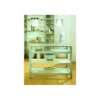 Casa Padrino Luxus Schaukasten 40 x 40 cm H. 97 cm - Ladeneinrichtung - Boutique Möbel - Made in Italy