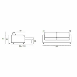 Casa Padrino Luxus Schlafsofa Grau 207 cm - Ausklappbares Wohnzimmer Sofa