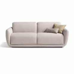 Casa Padrino Luxus Schlafsofa Hellgrau 222 cm - Ausklappbares Wohnzimmer Sofa