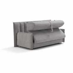 Casa Padrino Luxus Schlafsofa Grau 220 cm - Ausklappbares Wohnzimmer Sofa
