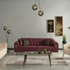 Casa Padrino Luxus Schlafsofa Beige / Gold 225 x 95 x H. 83 cm - Wohnzimmer Sofa mit 4 Kissen - Luxus Wohnzimmer Möbel
