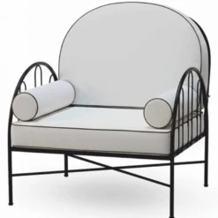 Casa Padrino Luxus Schmiedeeisen Sessel Grau / Schwarz - Hotel & Garten Sessel