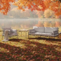 Casa Padrino Luxus Schmiedeeisen Sessel Schwarz / Grau 90 cm - Hotel & Garten Sessel