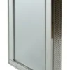 Casa Padrino Luxus Schmuckschrank Silber 40 x 9 x H. 80 cm - Spiegelschrank mit verspiegelter Schiebetür