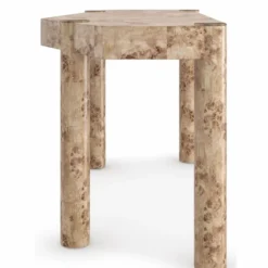 Casa Padrino Luxus Schreibtisch mit Schublade Vogelaugenahorn 155 cm - Büro Möbel
