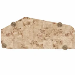 Casa Padrino Luxus Schreibtisch mit Schublade Vogelaugenahorn 155 cm - Büro Möbel