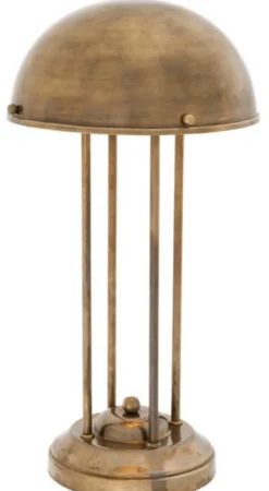 Casa Padrino Luxus Schreibtischleuchte Vintage Messingfarben Ø 26,5 x H. 50 cm - Luxus Qualität