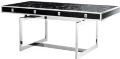 Casa Padrino Luxus Schreibtisch mit 4 Schubladen 190 x 90 x H. 74,5 cm - Luxus Kollektion