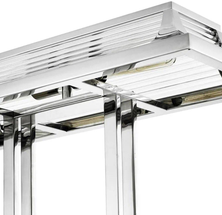 Casa Padrino Luxus Schreibtischleuchte im edlen Design Silber 69 x 29 x H. 40 cm