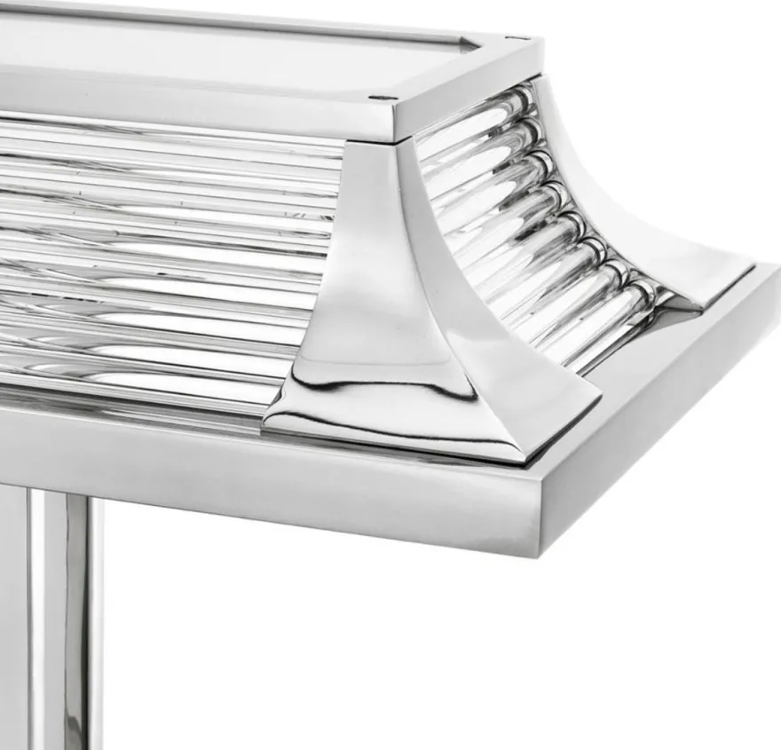 Casa Padrino Luxus Schreibtischleuchte im edlen Design Silber 69 x 29 x H. 40 cm