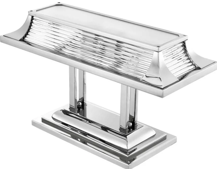 Casa Padrino Luxus Schreibtischleuchte im edlen Design Silber 69 x 29 x H. 40 cm