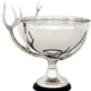 Casa Padrino Luxus Schüssel Nickel Finish - Designer Art Deco Schüssel